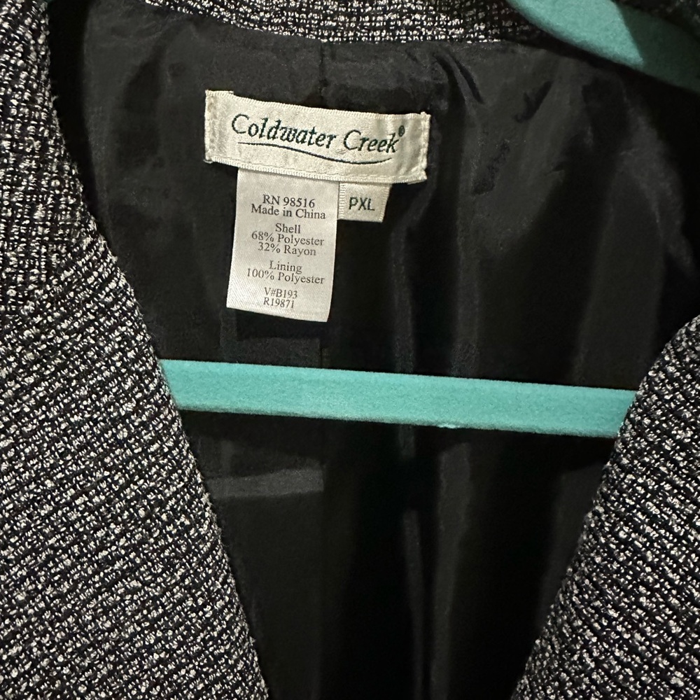 Coldwater Creek Black and White Blazer